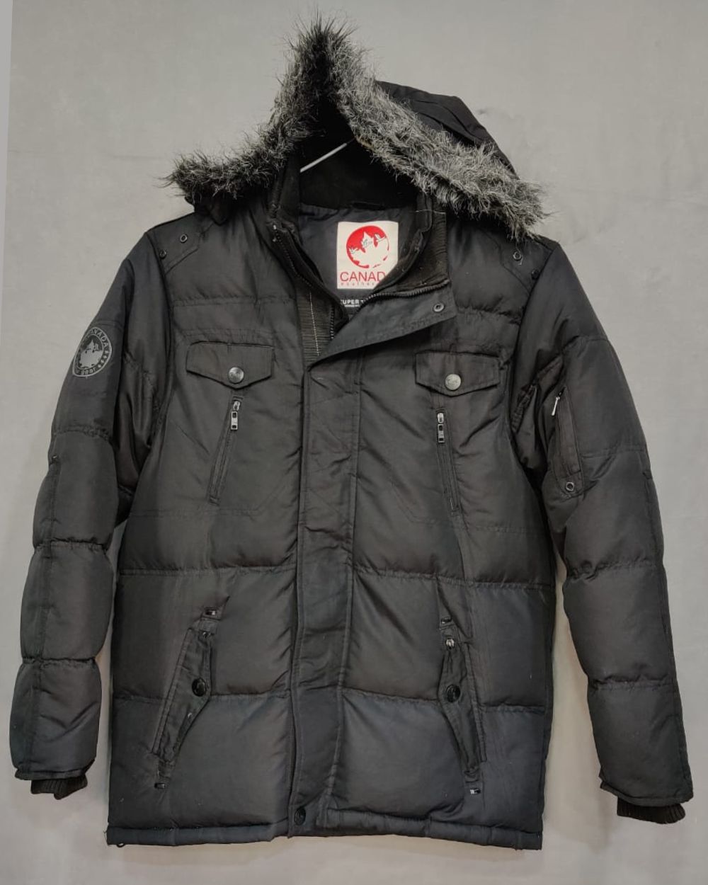 Canada Weather Gear Branded Original Puffer Heavy Parka Hood Duck Feather Jacket For Men