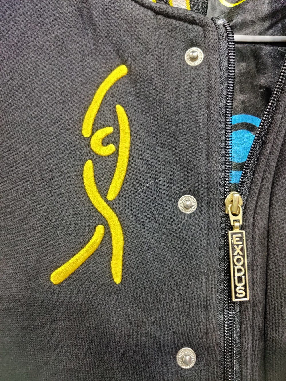 Exodus Branded Original Ban Collar Varsity Jacket For Men