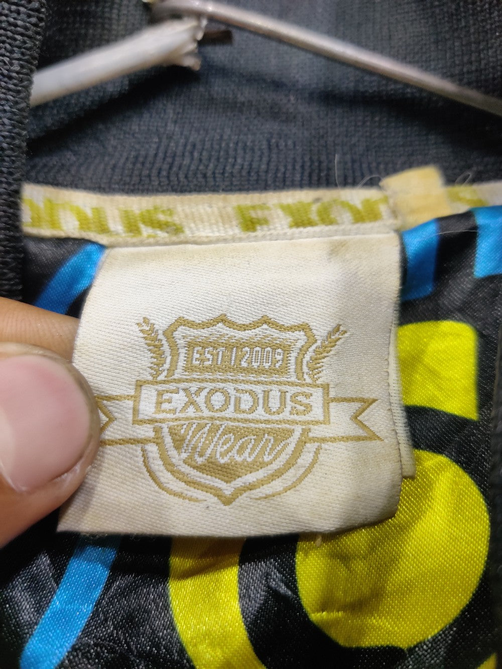 Exodus Branded Original Ban Collar Varsity Jacket For Men