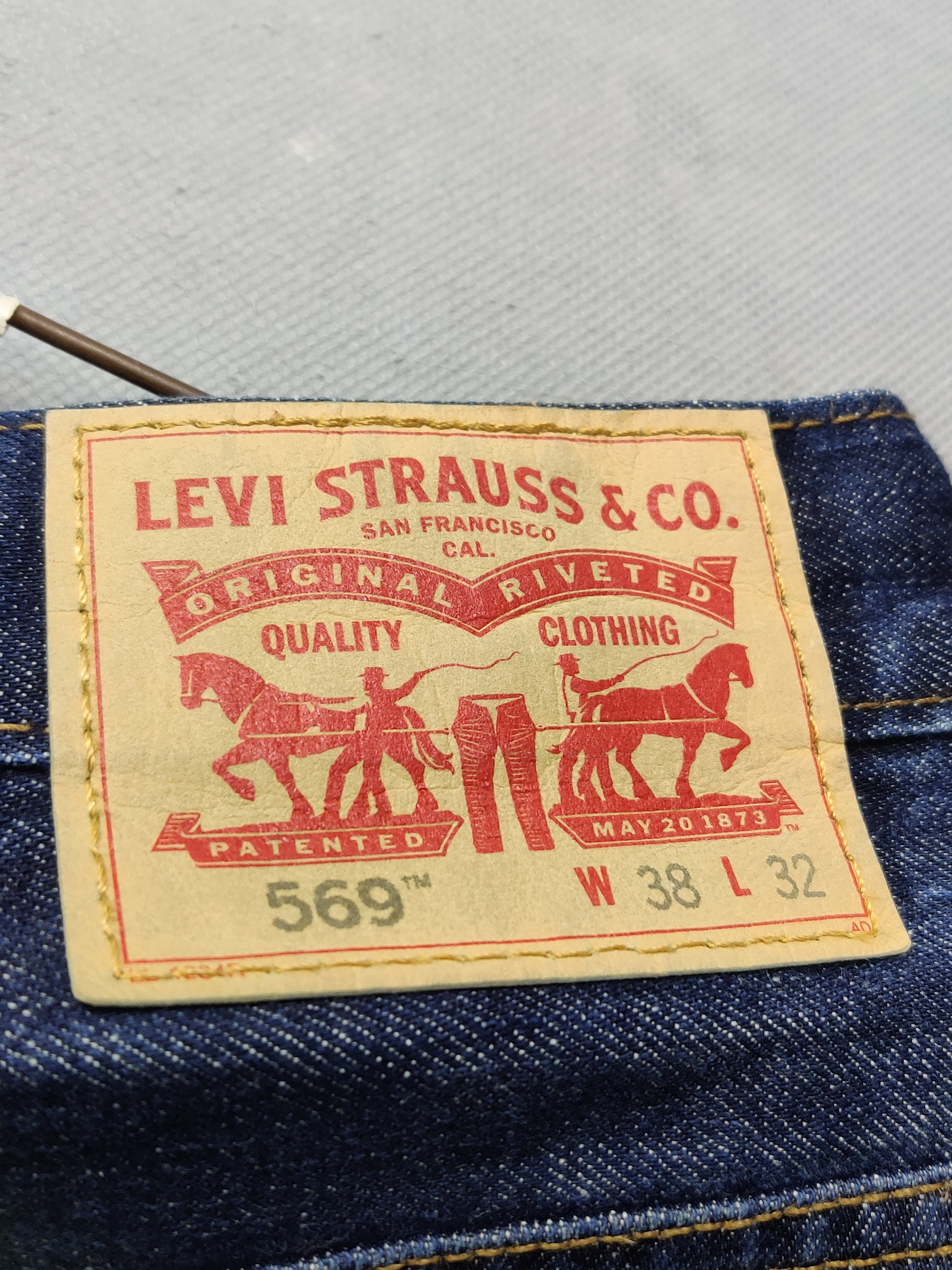 Levi Strauss & Co Branded Original Denim Jeans For Men