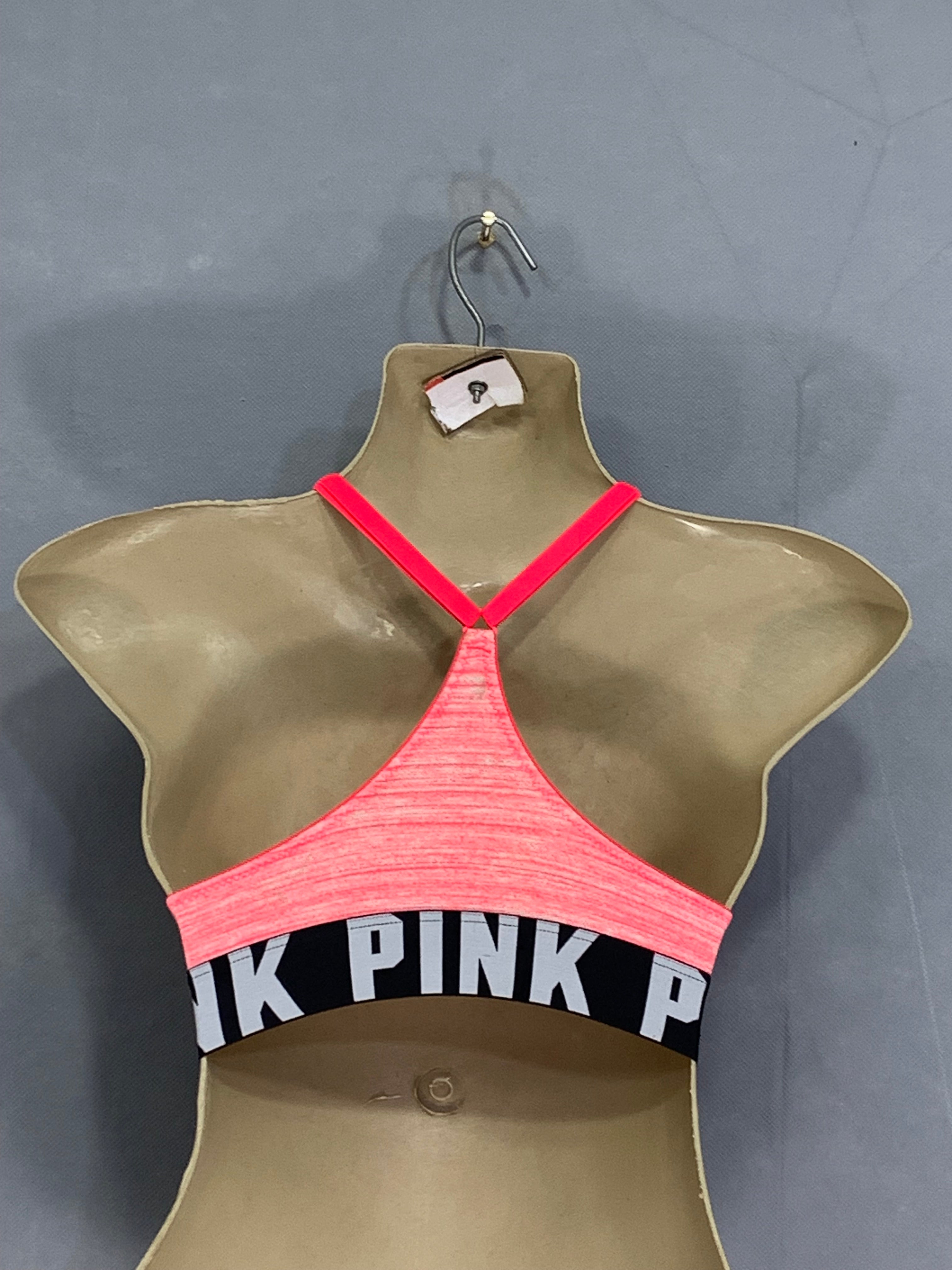 Pink Branded Original Sports Gym Bra For Women