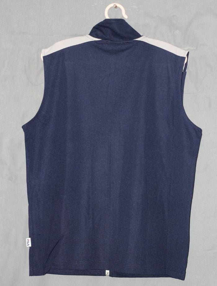 Fila Branded Original Sports Collar Sleeveless For Men Zipper