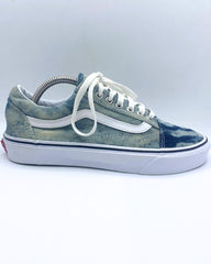 Vans Of The Wall Original Brand Sports Denim Blue Casual Shoes For Unisex