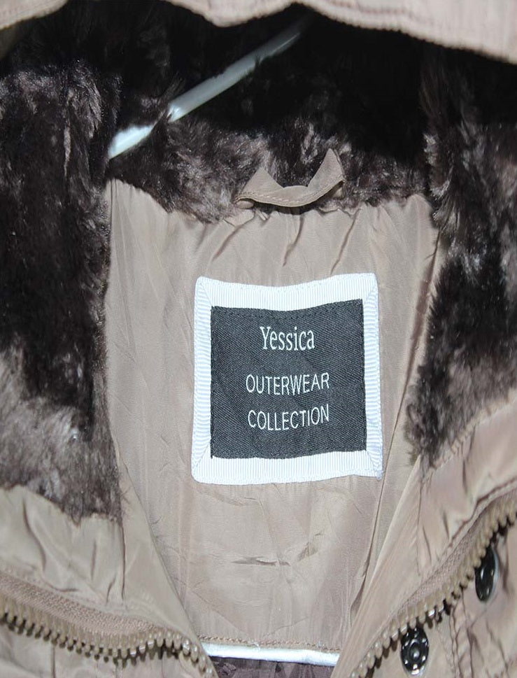 Yessica Puffer Golden Brown Jacket Branded Original For Women