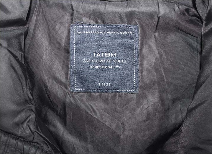 Tatwm Puffer Black Jacket Branded Original For Women