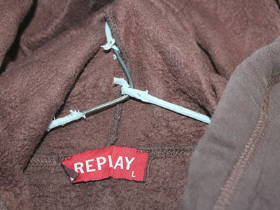 Replay Branded Original Dark Brown Hoodie Zipper For Women