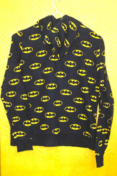 Batman Branded Original Black Printed Hoodie Zipper For Women