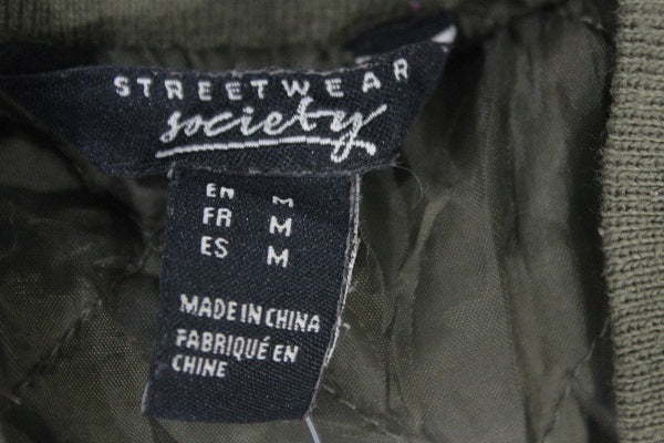 Street Wear Branded Original Parachute Ban Collar For Women Jacket