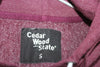 Cedar Wood State Branded Original Maroon Hoodie Zipper For Women