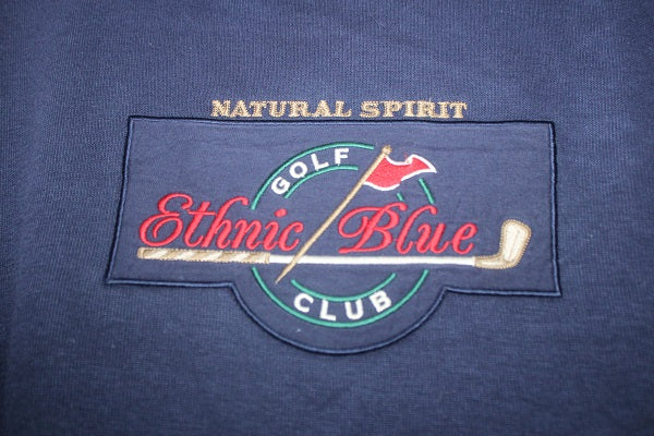 Ethnic Blue Branded Original Fleece For Men Sweatshirt