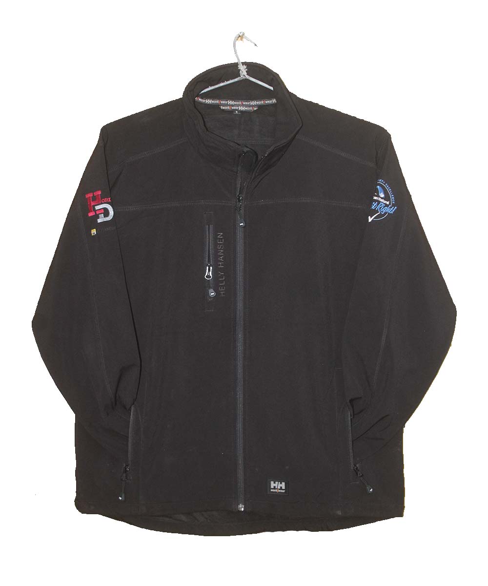 Helly Hansen Branded Original Jet Black Polyester Collar Sport Jacket For Men