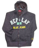 Load image into Gallery viewer, Replay Branded Original Dark Brown Hoodie Zipper For Women